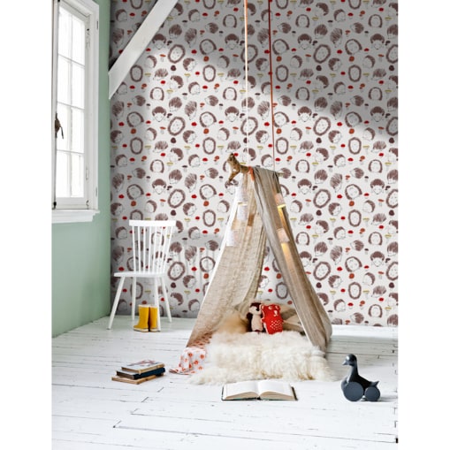 Tapeta Jeże i grzyby, 416x254cm