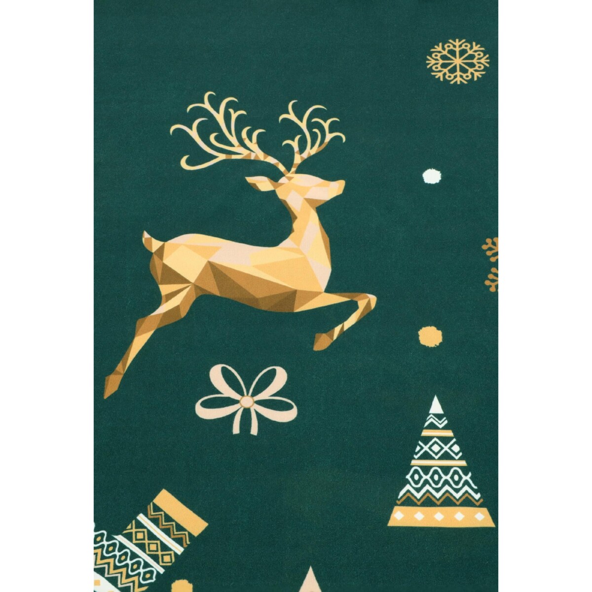 Pokrowiec Na Krzesło Zielony Świąteczne Wzory Elastyczny