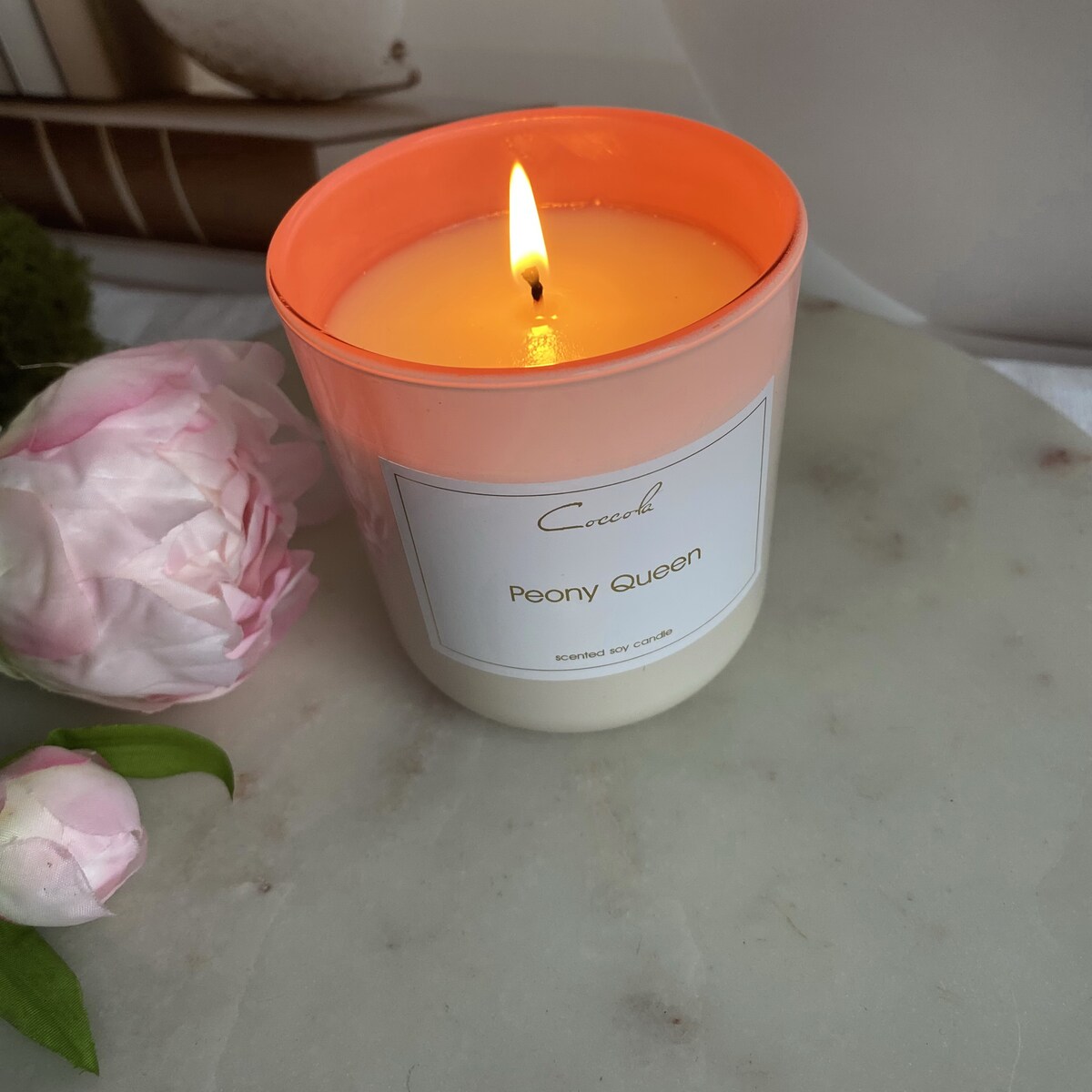 Peony Queen- ekologiczna naturalna świeca sojowa 190 gram
