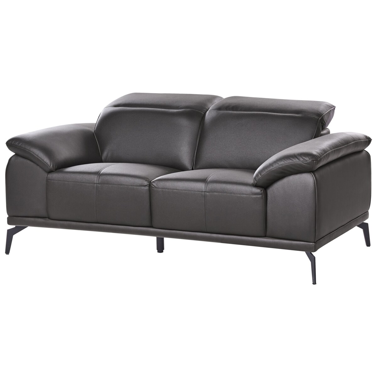 Komplet wypoczynkowy dla 6 osób VEJEN Ekoskóra Czarny