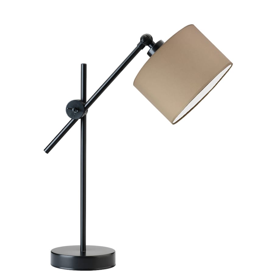 Lampka nocna przegubowa na biurko lampa biurkowa regulowana LED z abażurem walec MODERN