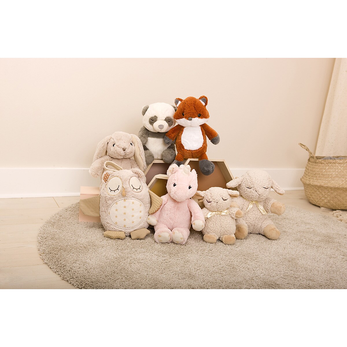 Szumiący jednorożec Ella z pozytywką - Cloud b® LoveLight Buddies Ella Unicorn