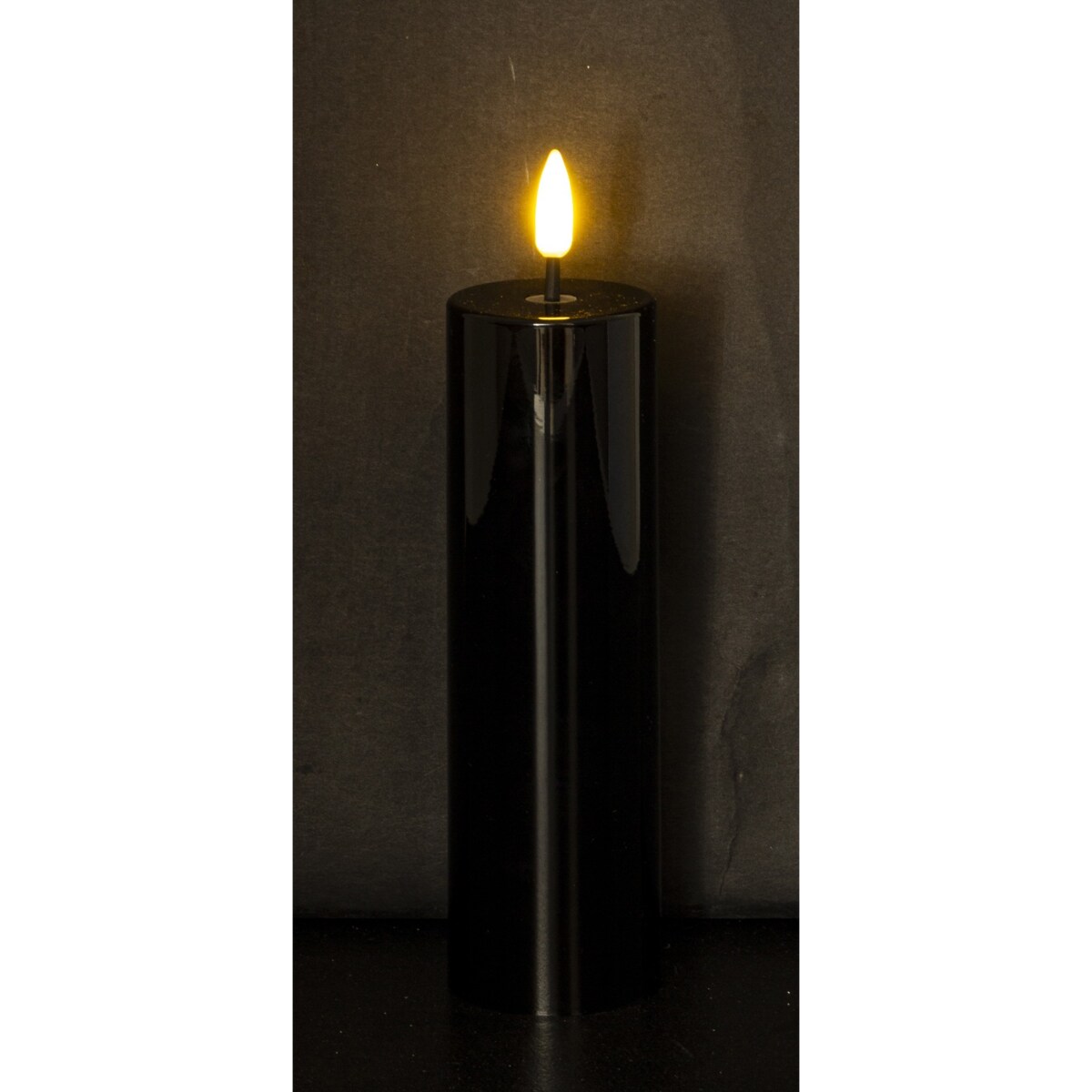 Świeca LED z tworzywa sztucznego Timer 24x5x5 cm MOMBATTI-3 czarna