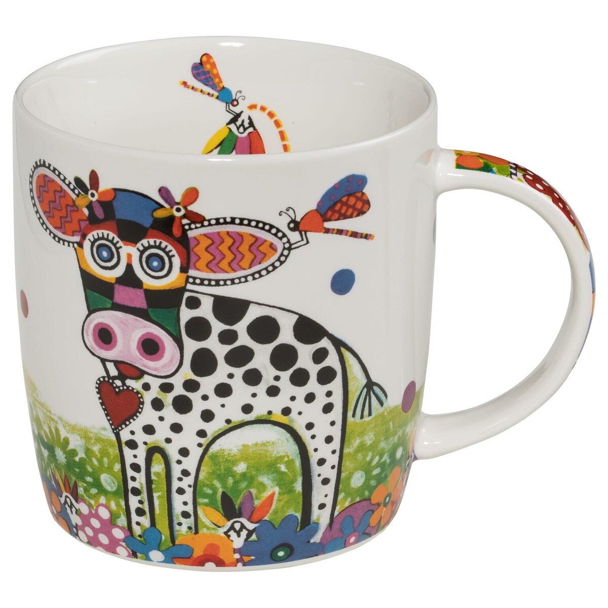 Kubek Smile Style Betsy, biały z nadrukiem, 400 ml