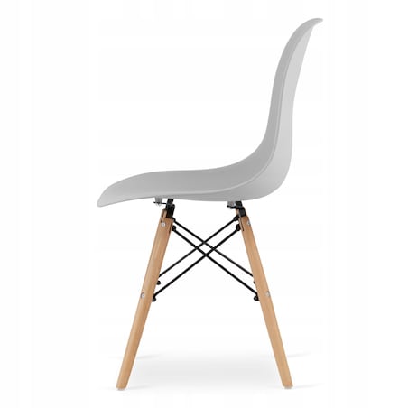 Zestaw Stół Do Jadalni Kuchni Salonu Biura Okrągły Todi 80 Cm Biały + 3 Krzesła Osaka Szare