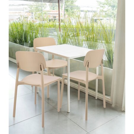 4 X Krzesło Do Jadalni Kuchni Stołu Zestaw Komplet Lara Beżowe