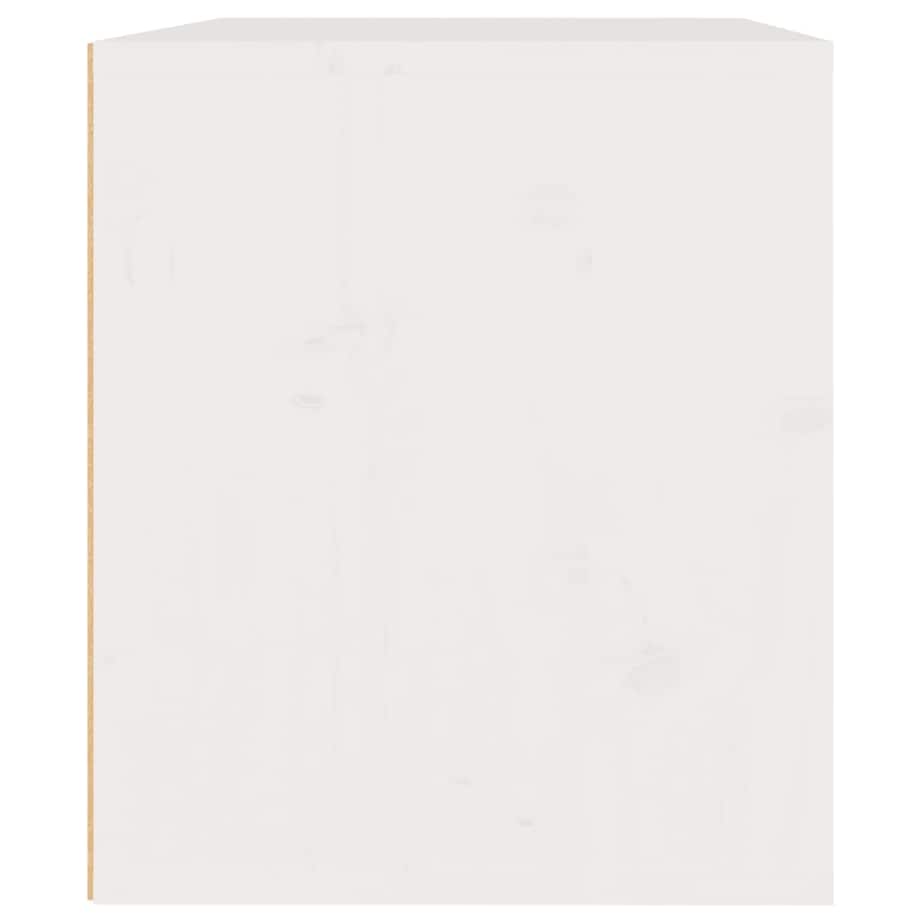 vidaXL Szafki pod TV, 3 szt., białe, lite drewno sosnowe