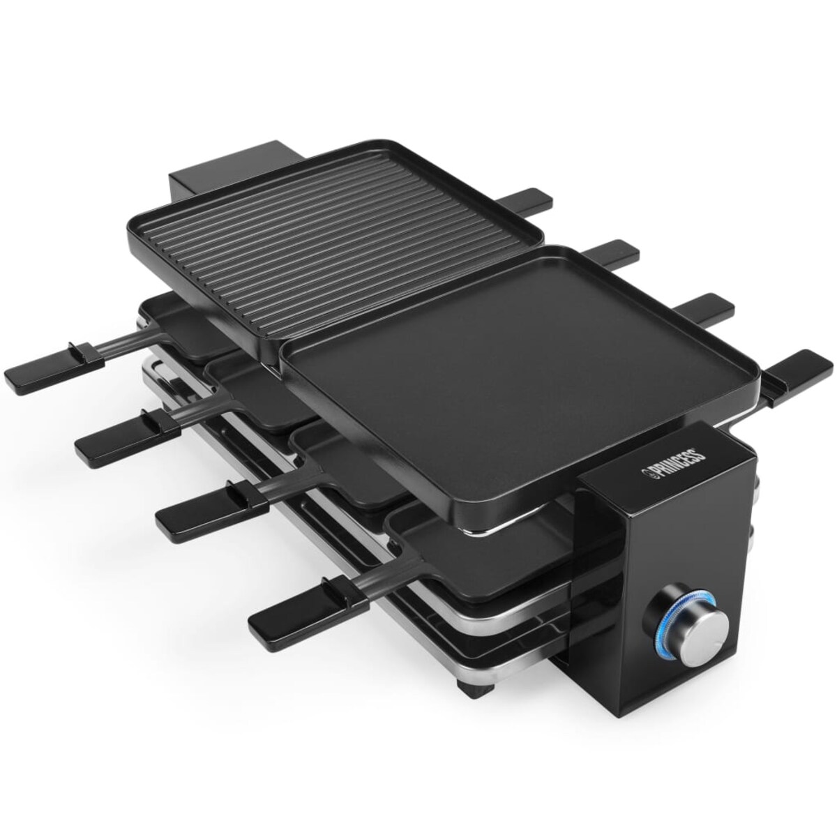 Princess Grill raclette Piano 8, 1200 W, czarny