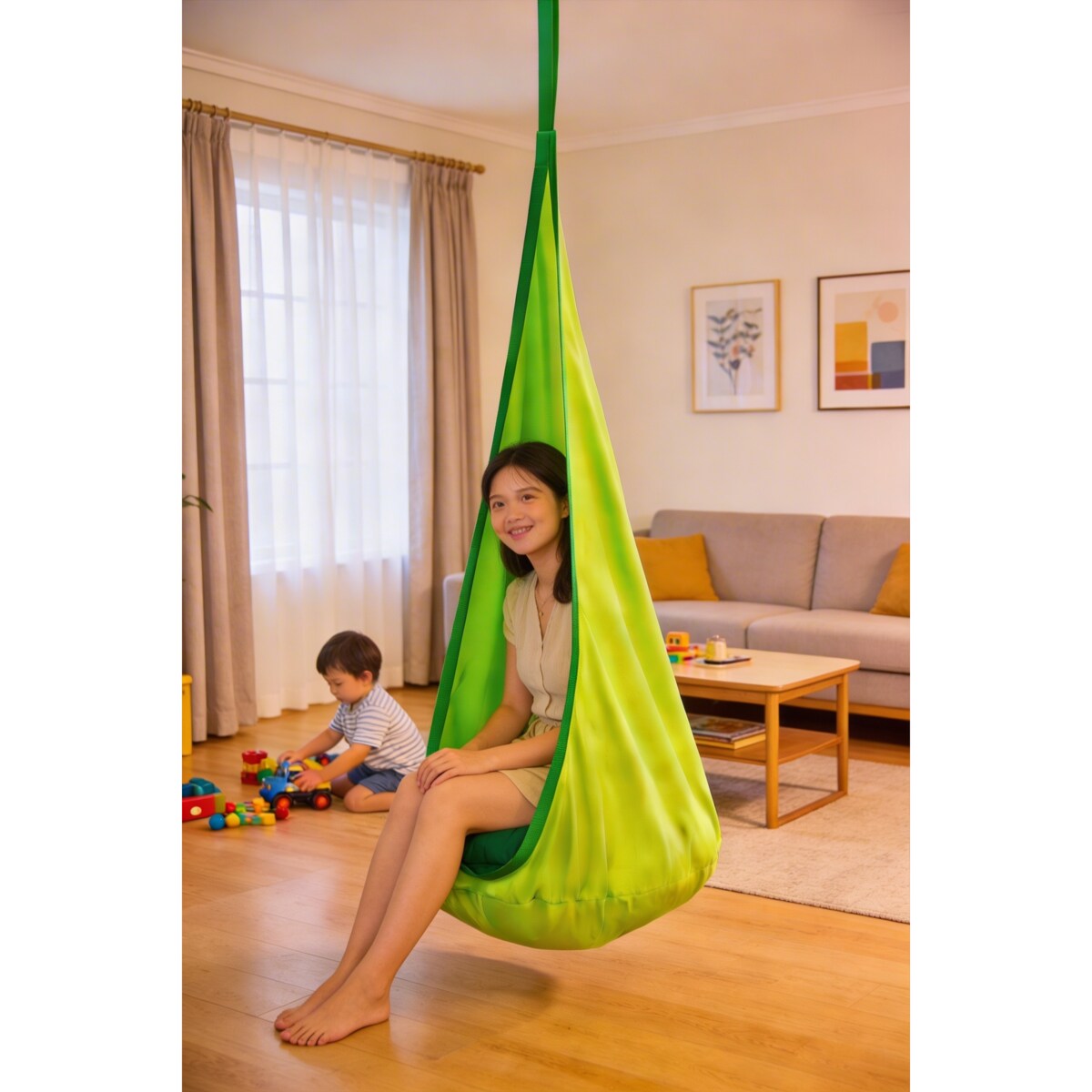 Hamak JUMI huśtawka kokon dla dzieci krzesło wiszące