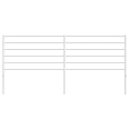 vidaXL Metalowe wezgłowie, białe, 200 cm