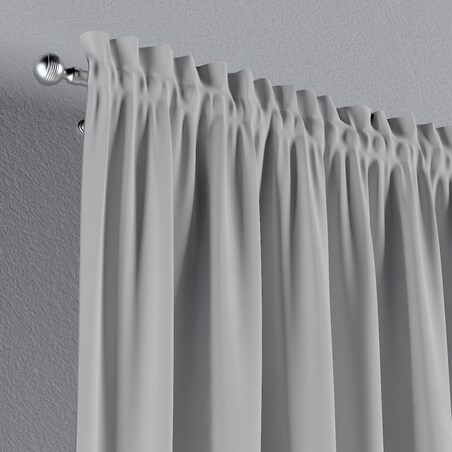 Zasłona na kanale z grzywką 1 szt. 130x245 srebrny