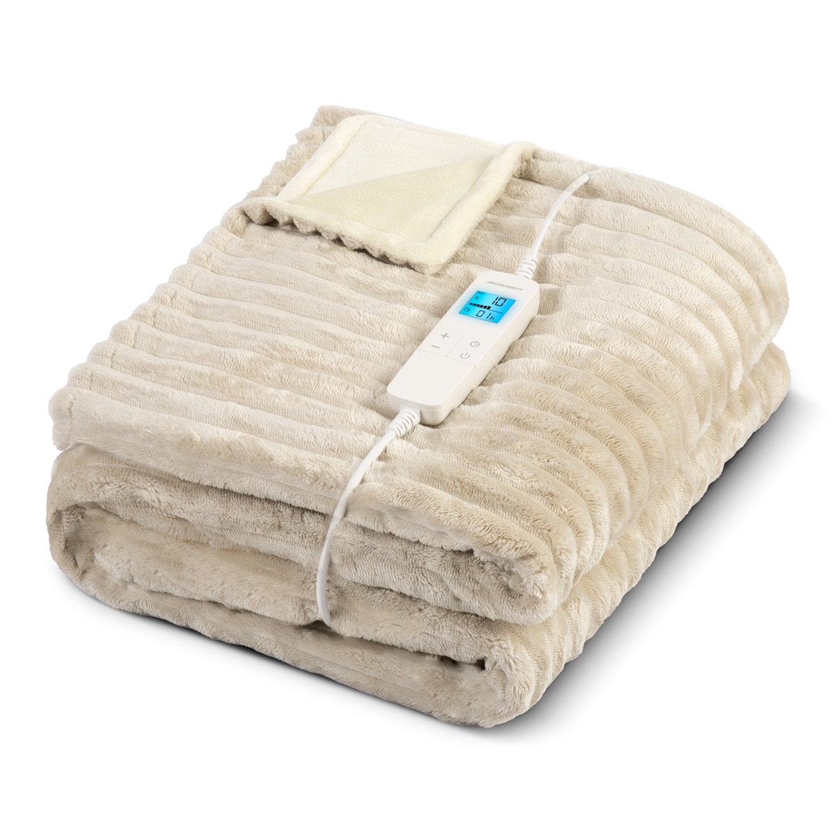 Duży koc elektryczny miękki 180x160cm 160w + timer Berdsen