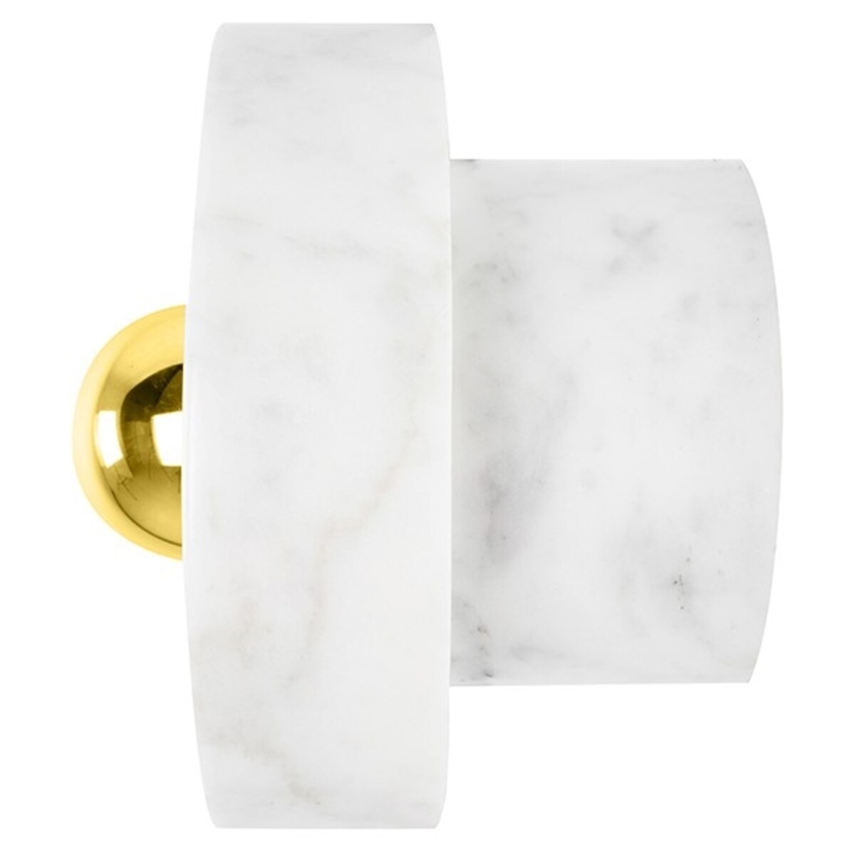 Ścienna lampa Arco MSE010100259 marmurowa biała złota