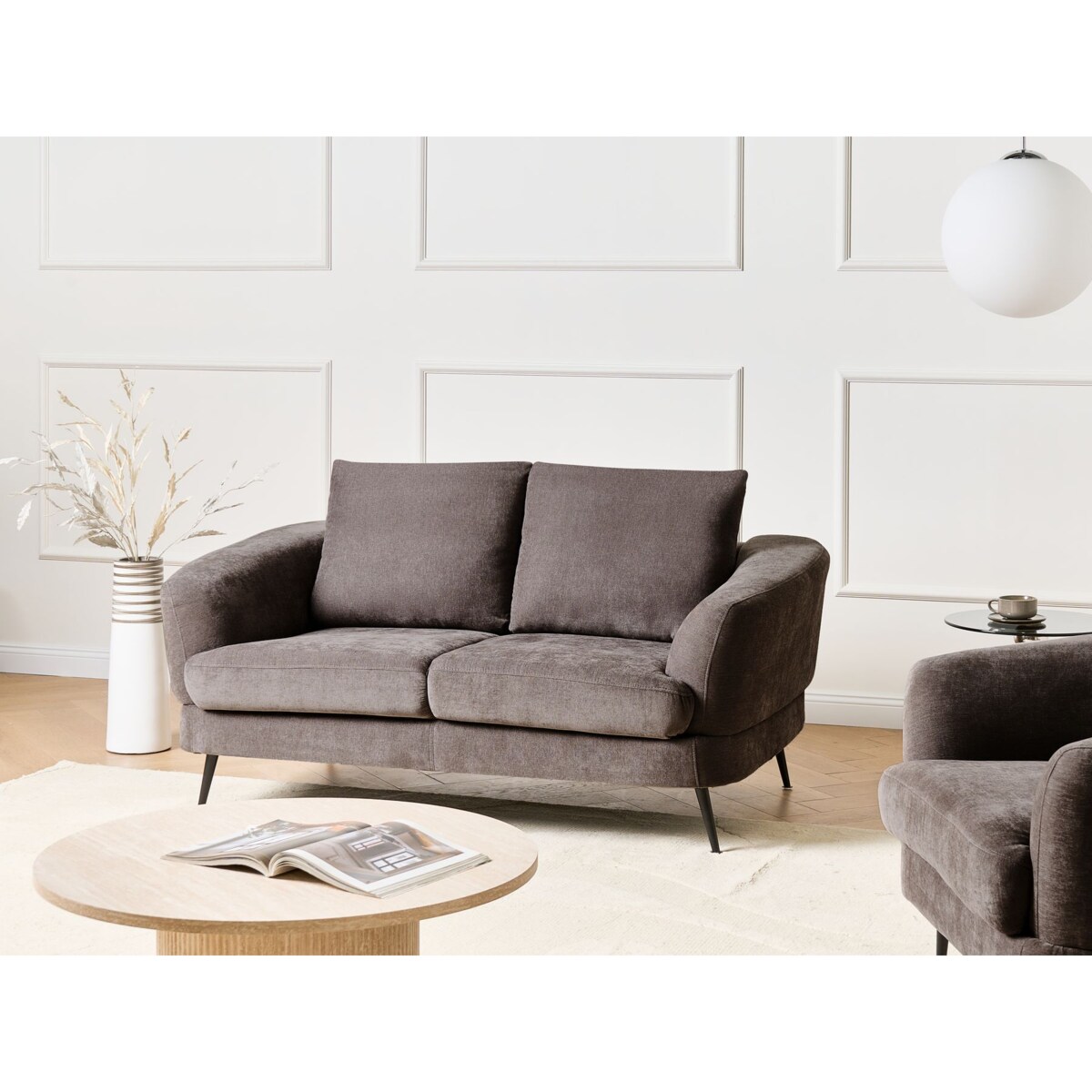 Sofa dla 2 osób KJAER Szenil Beżowoszary