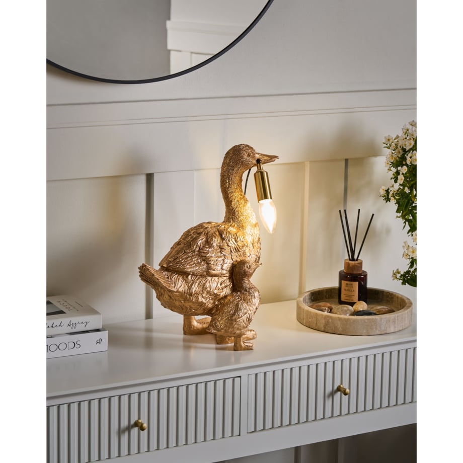Lampa stołowa Kaczka DAFFY Złoty