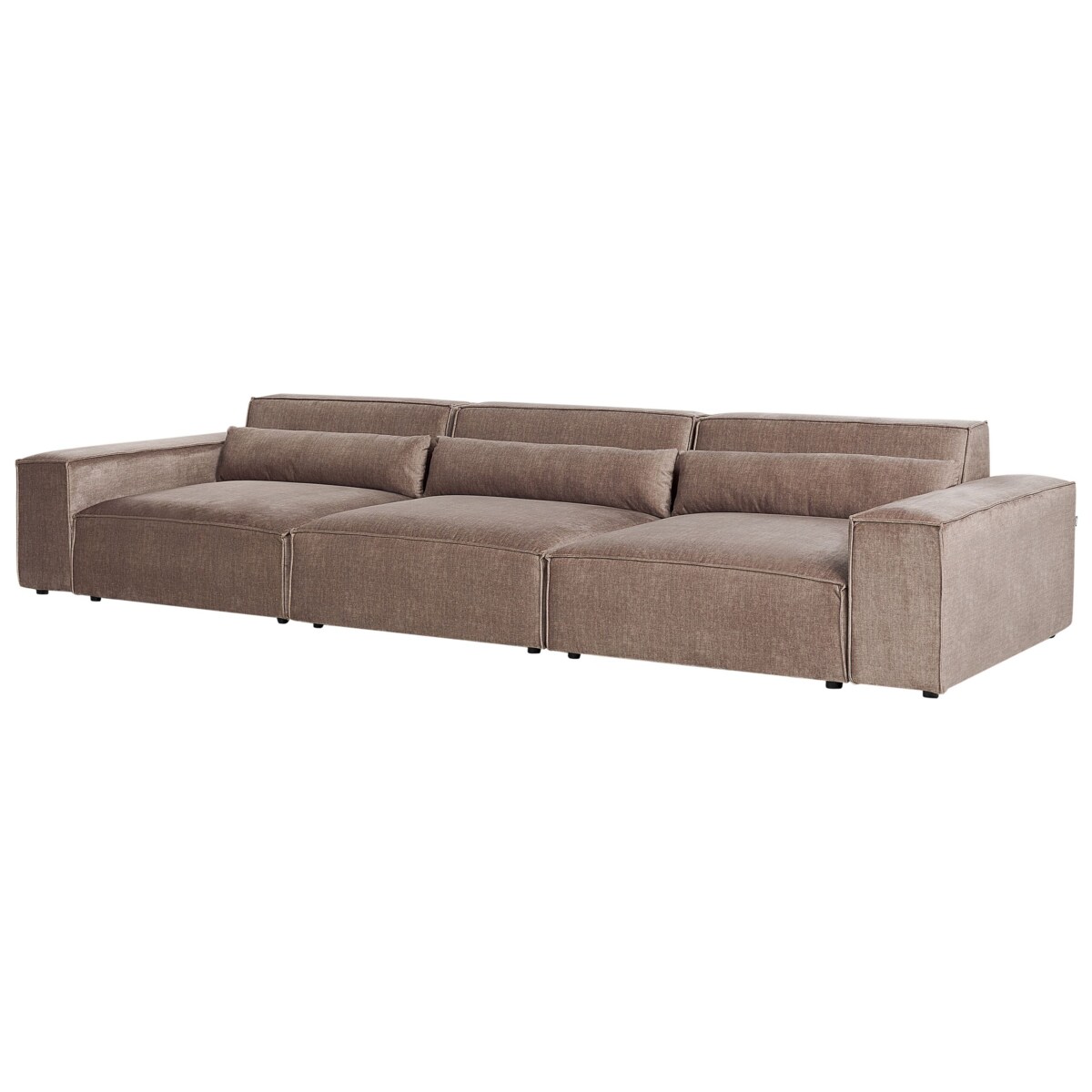 Sofa 3-osobowa modułowa brązowa HELLNAR