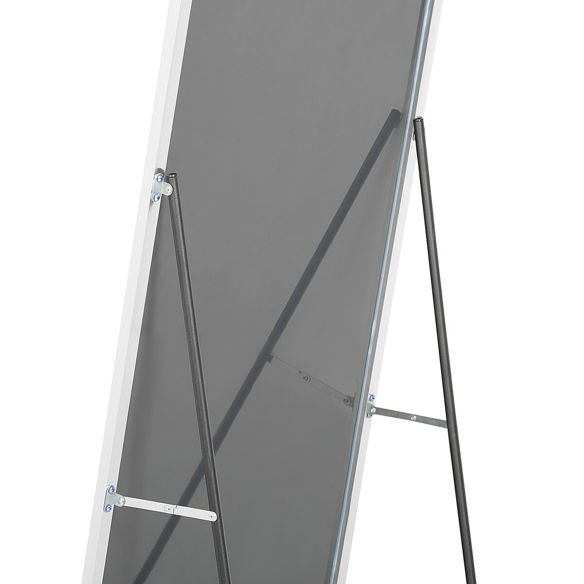 Lustro stojące BEAUVAIS 156 cm Metal Srebrny