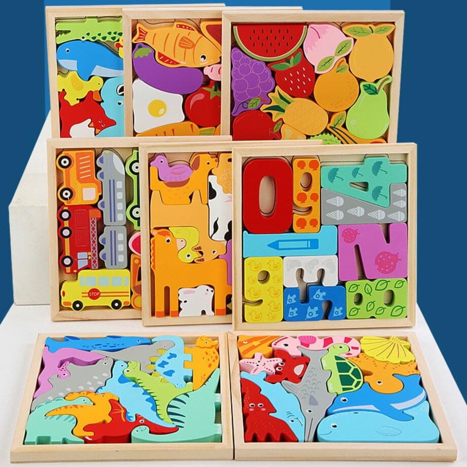 Puzzle drewniane - Warzywa