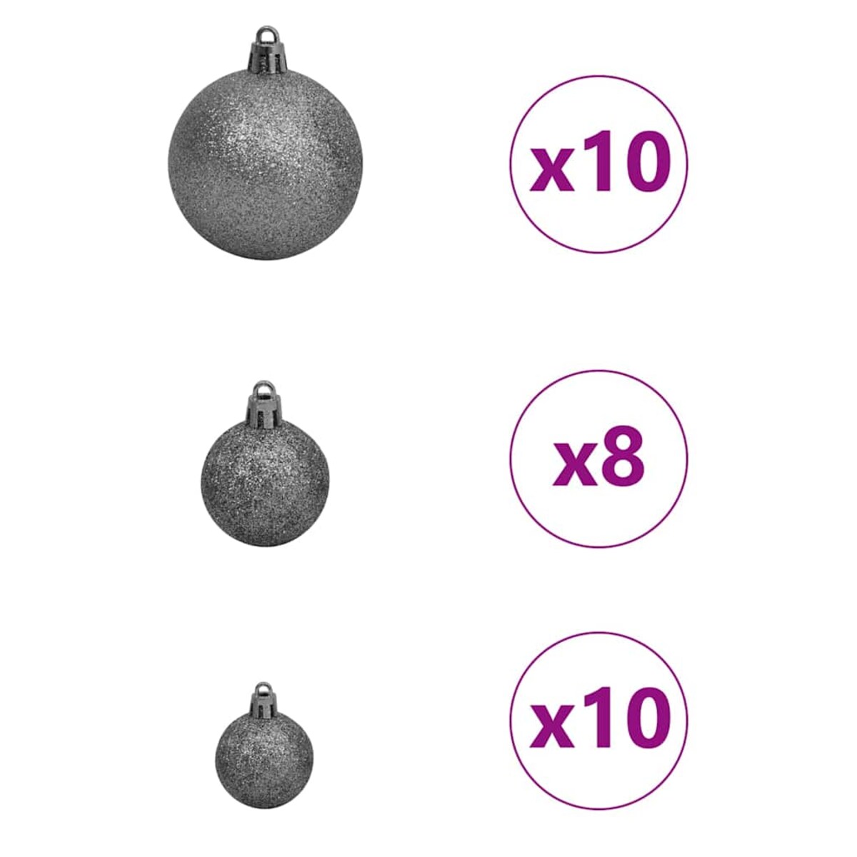 vidaXL Sztuczna choinka Zielony 86 x 86 x 210 cm PVC, plastik i stal