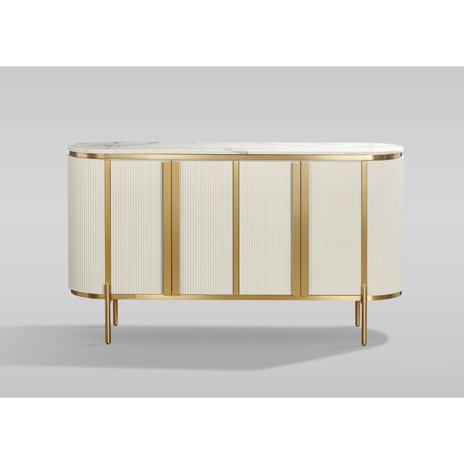 Komoda złota kremowa Omega Glamour Premium 160x40x90