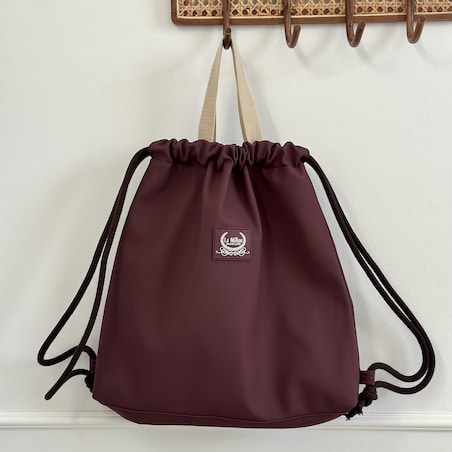 La Millou - PLECAK - WOREK GUMOWY - BURGUNDY