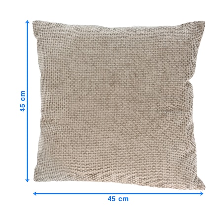 Poduszka Z Wkładem Ozdobna Jesienna Dekoracyjna 45X45 Cm Beżowa