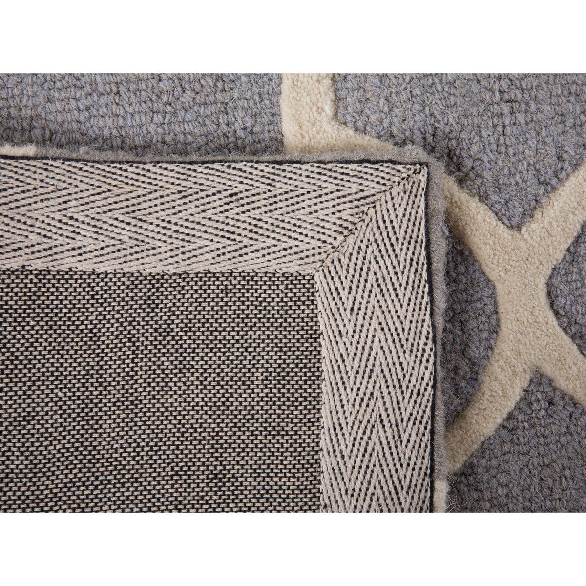 Dywan wełniany 140 x 200 cm szary SILVAN