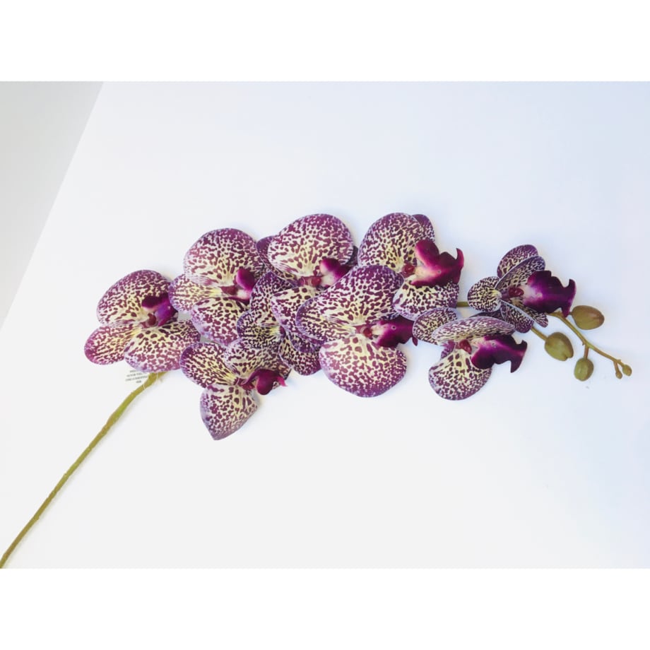 sztuczny storczyk nakrapiany gałązka kwiaty do stroika bukietu święta 97cm