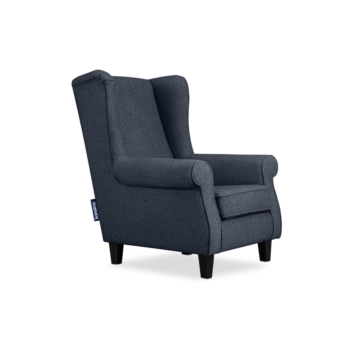 KONSIMO MILES Fotel, kolor ciemny niebieski