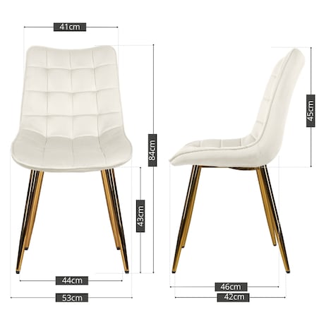 Krzesło tapicerowane welurowe beżowe pikowane glamour złote nogi