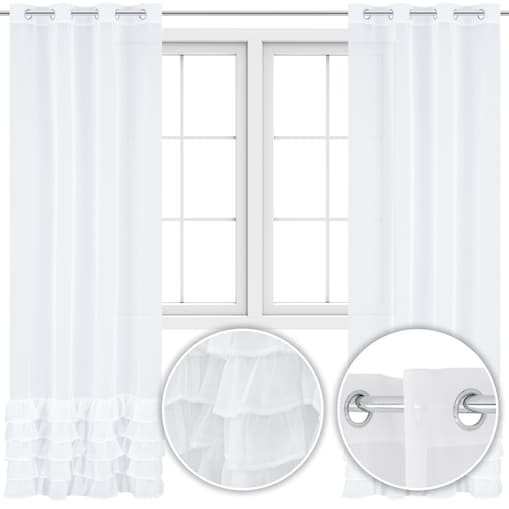 firana z falbanami "lilla" 140x250 cm