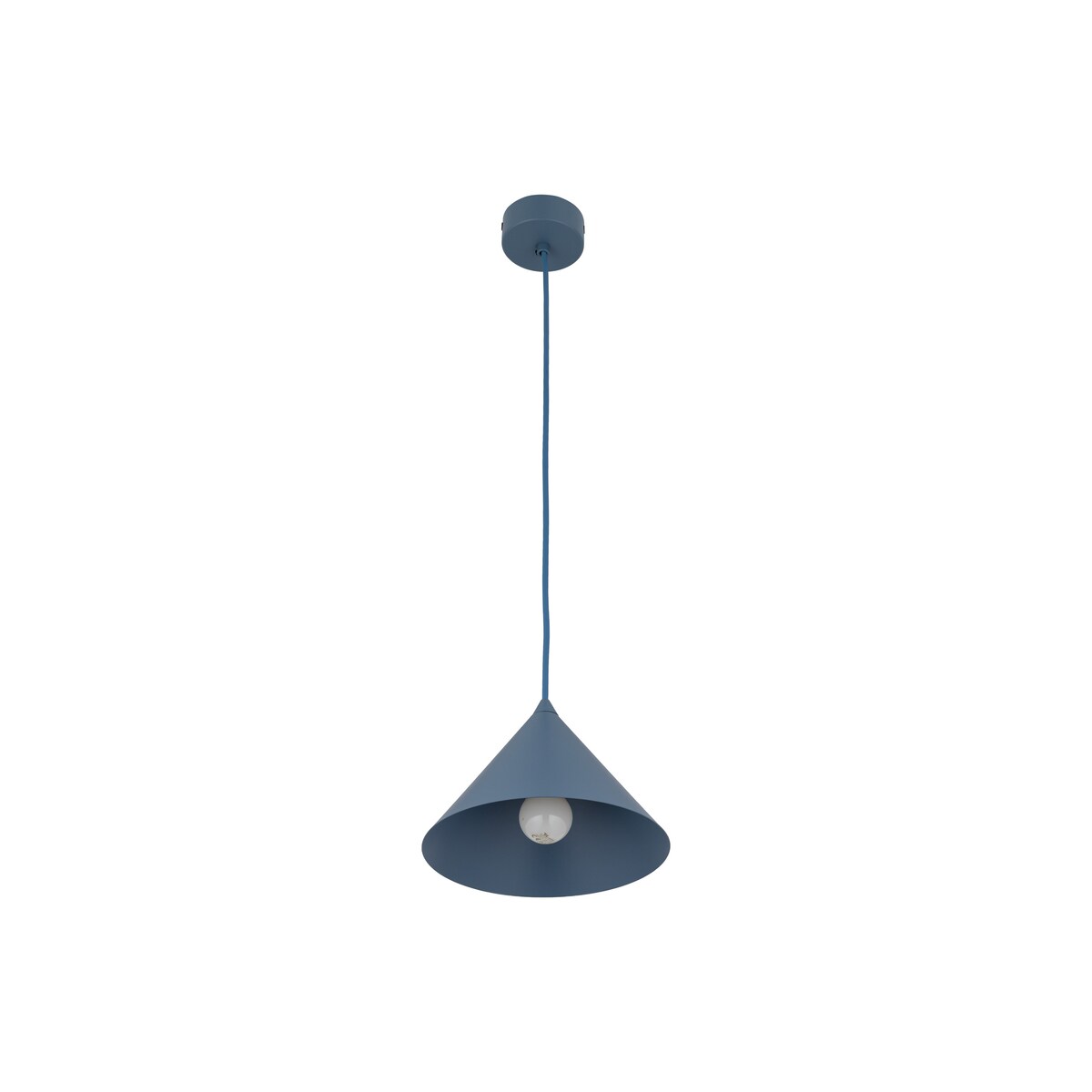 Lampa wisząca TK Lighting CONO S NAVY 11413 niebieska metalowa E27 loft nowoczesna regulowana wysokość