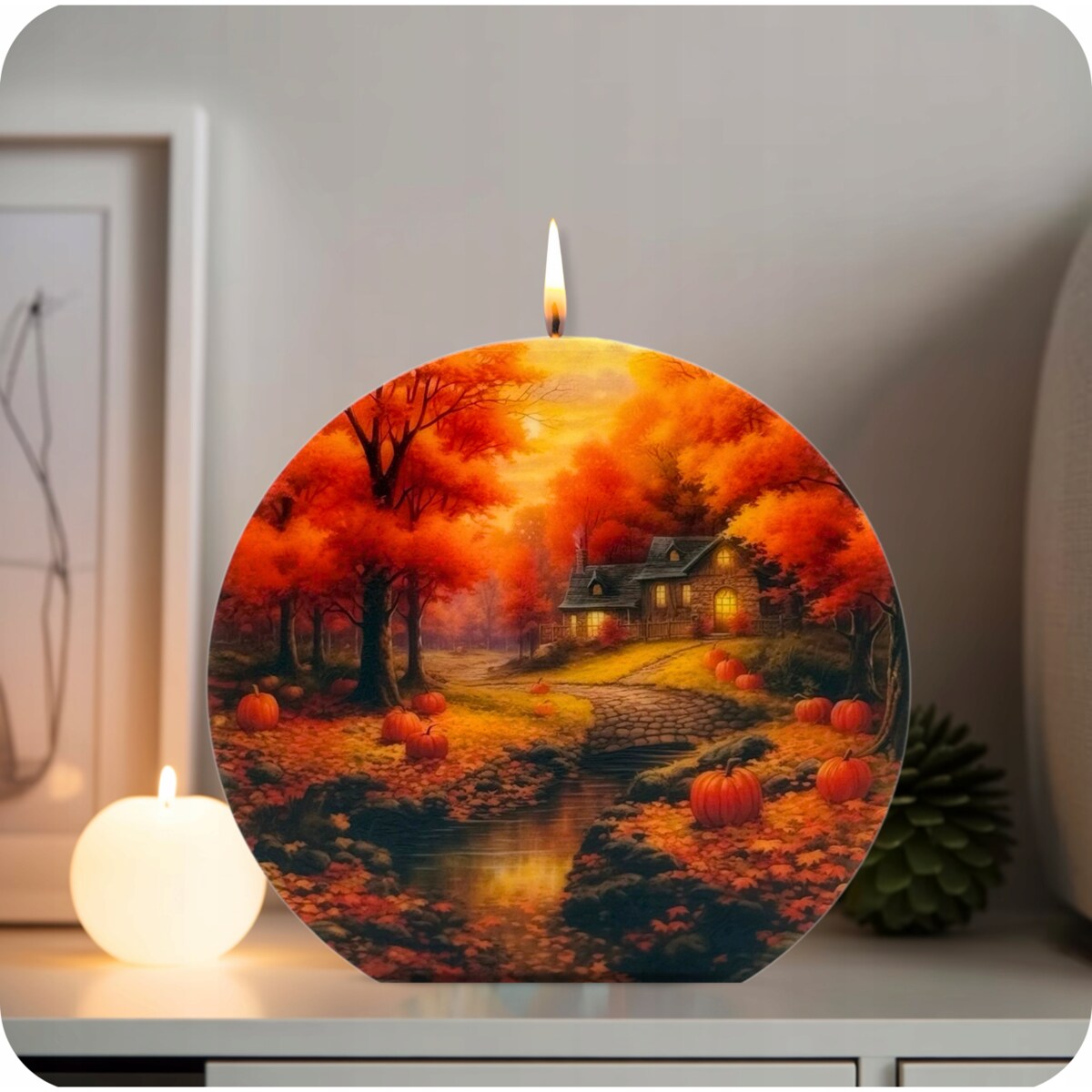 Dzień Nauczyciela Prezent dla Kobiety Świeca Sojowa Jesień Bezzapachowa