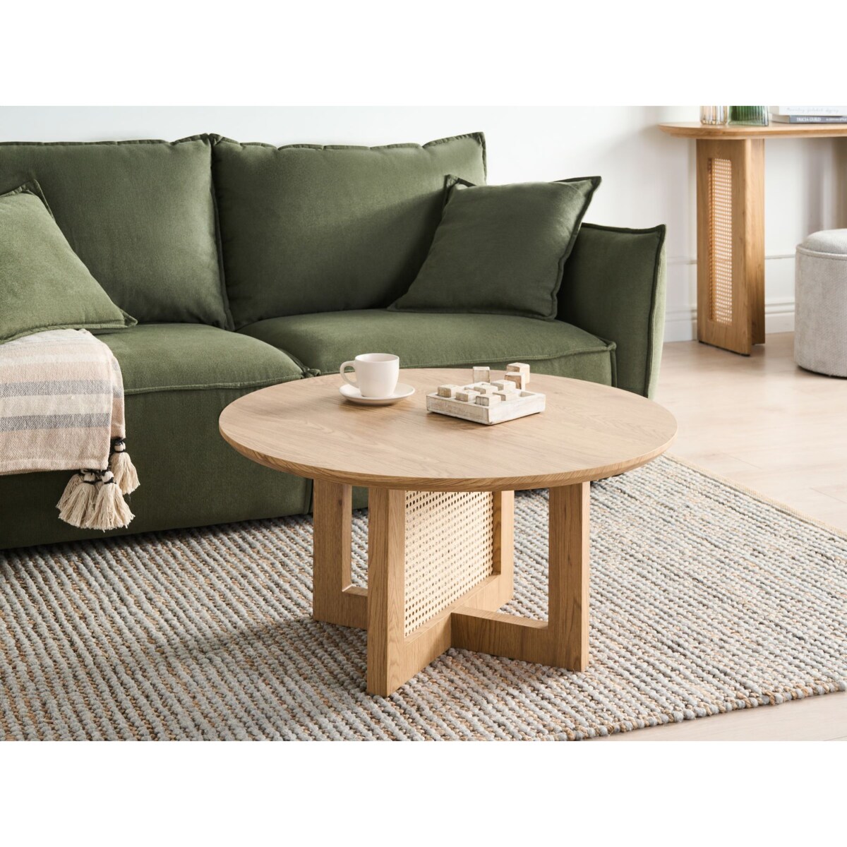 Stolik pomocniczy KARLO Jasnobrązowy