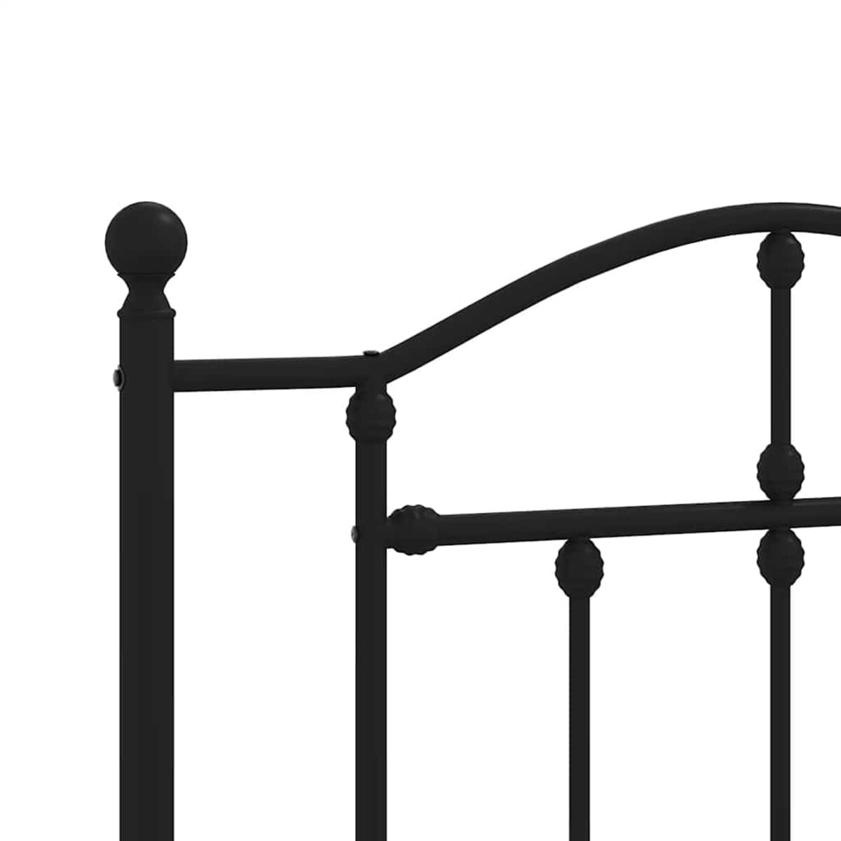 vidaXL Metalowe wymienne wezgłowie, czarne, 100 cm