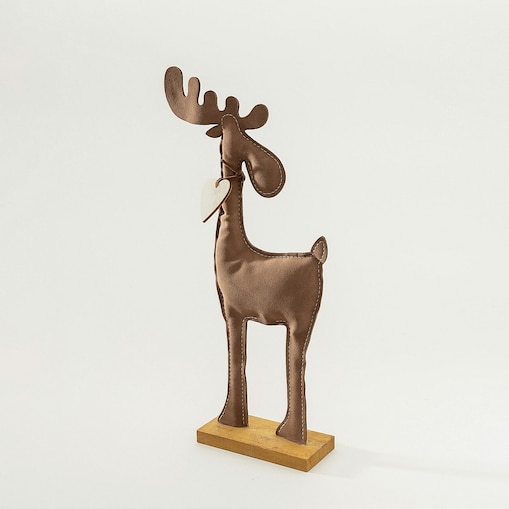 Figurka dekoracyjna Arvid II 12x5x34 cm boże narodzenie, święta, świąteczne, beżowy-brązowy-naturalny, 12x5x34 cm