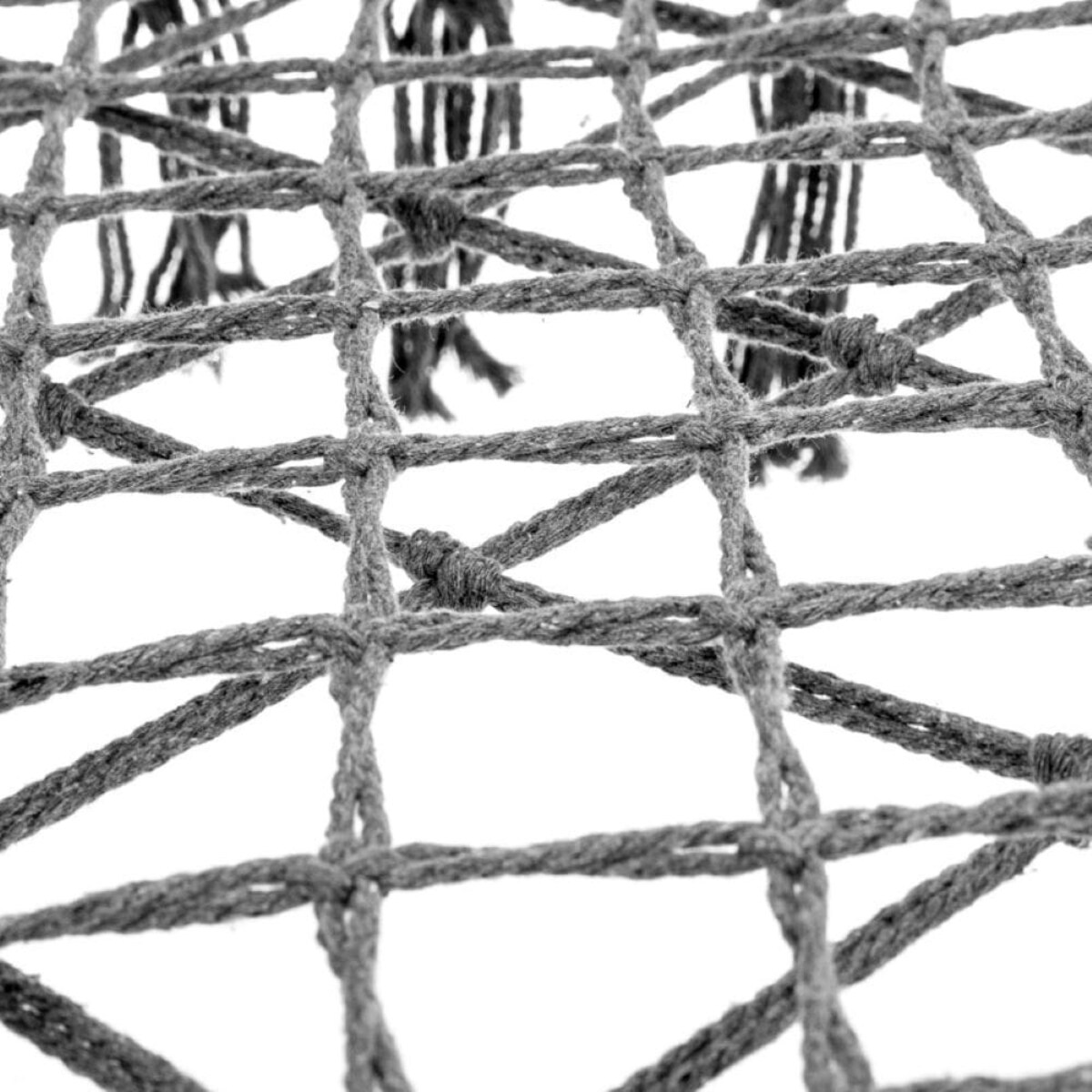 Wiszący hotel szary, huśtawka Boho