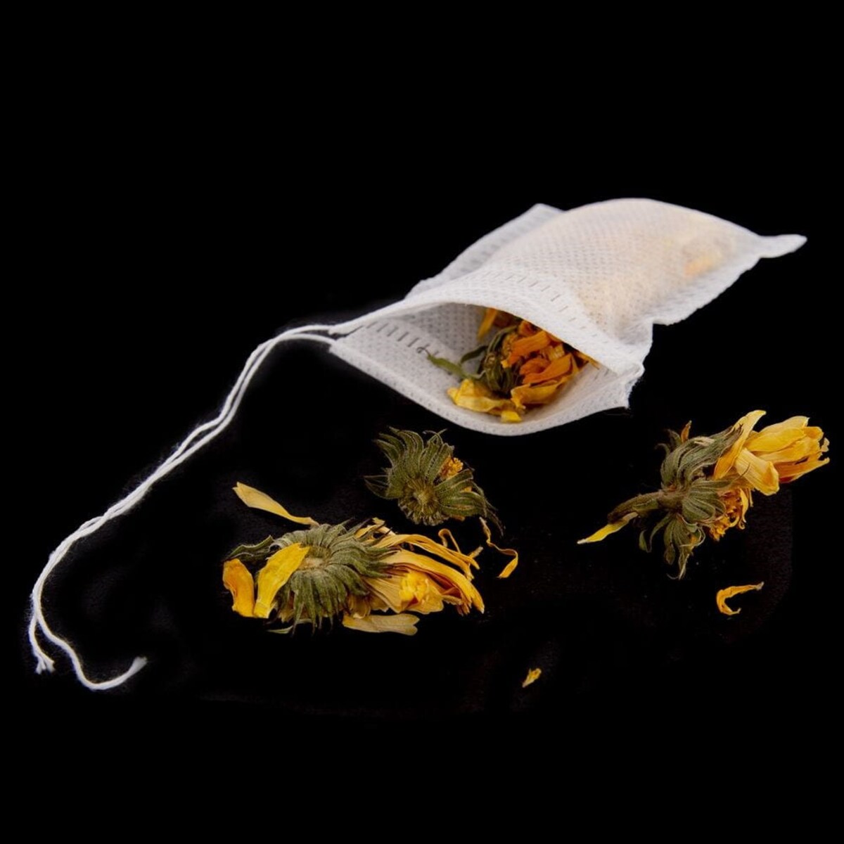 Torebki do Zaparzania Herbaty Ziół 50 szt Tekstylne Zaparzacze materiałowe