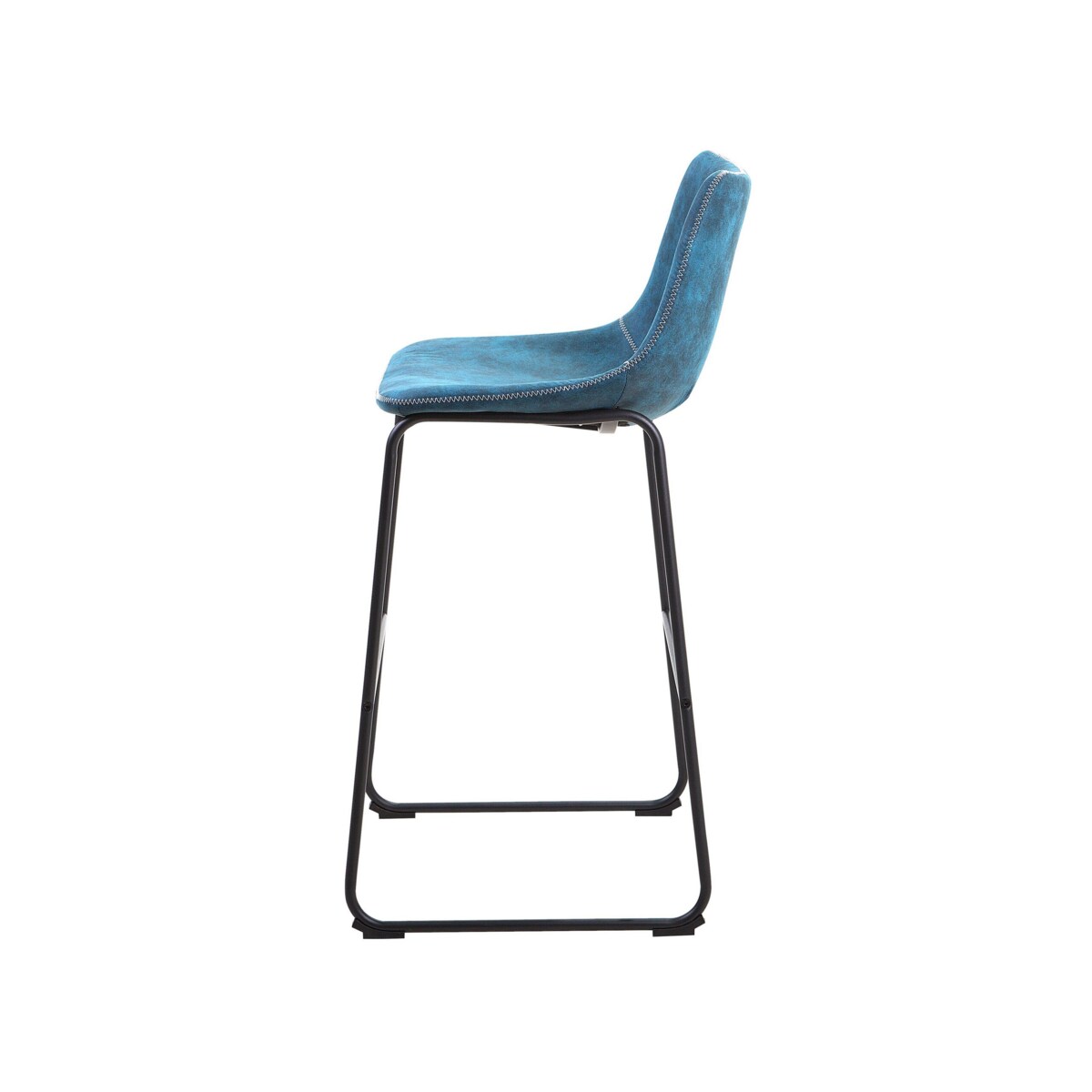 Zestaw 2 krzeseł barowych niebieski FRANKS