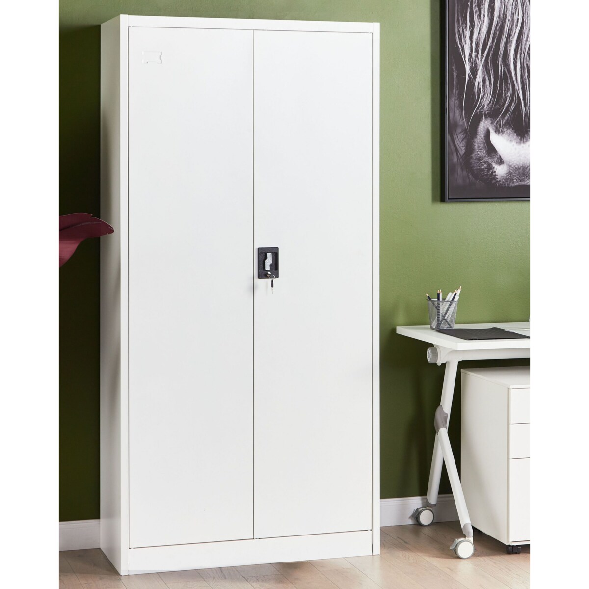 Szafa biurowa metalowa biała FELDSPAR