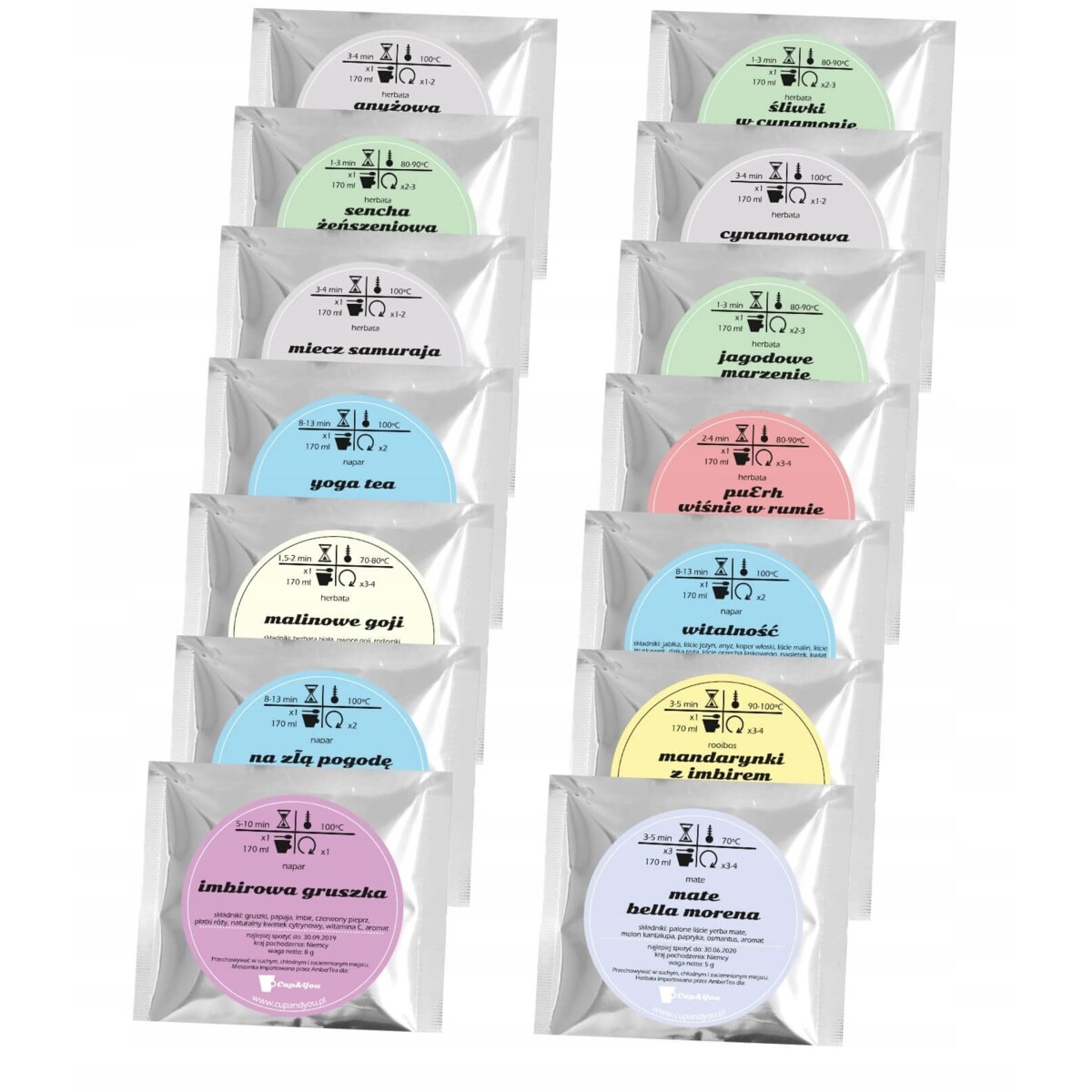 Zestaw rozgrzewających sypanych herbat w apteczce na zimę PIERWSZA POMOC