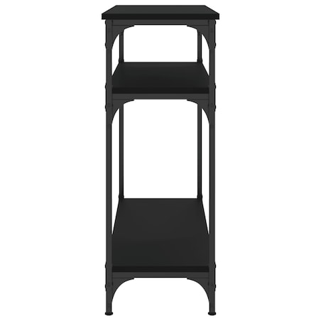 vidaXL Stolik konsolowy, czarny, 75x29x75 cm, materiał drewnopochodny