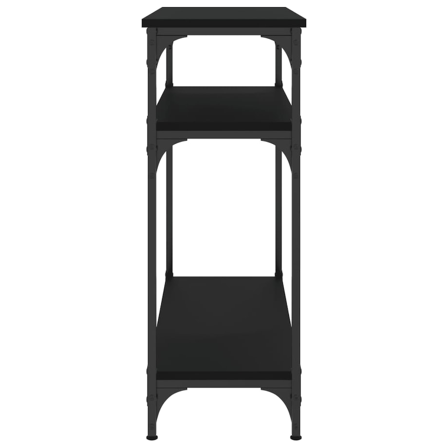 vidaXL Stolik konsolowy, czarny, 75x29x75 cm, materiał drewnopochodny