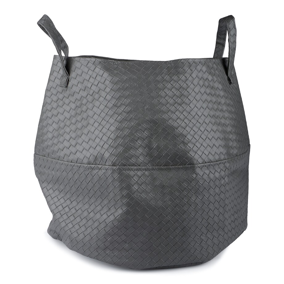 TORBA plażowa, na zakupy EKO-SKÓRA szara