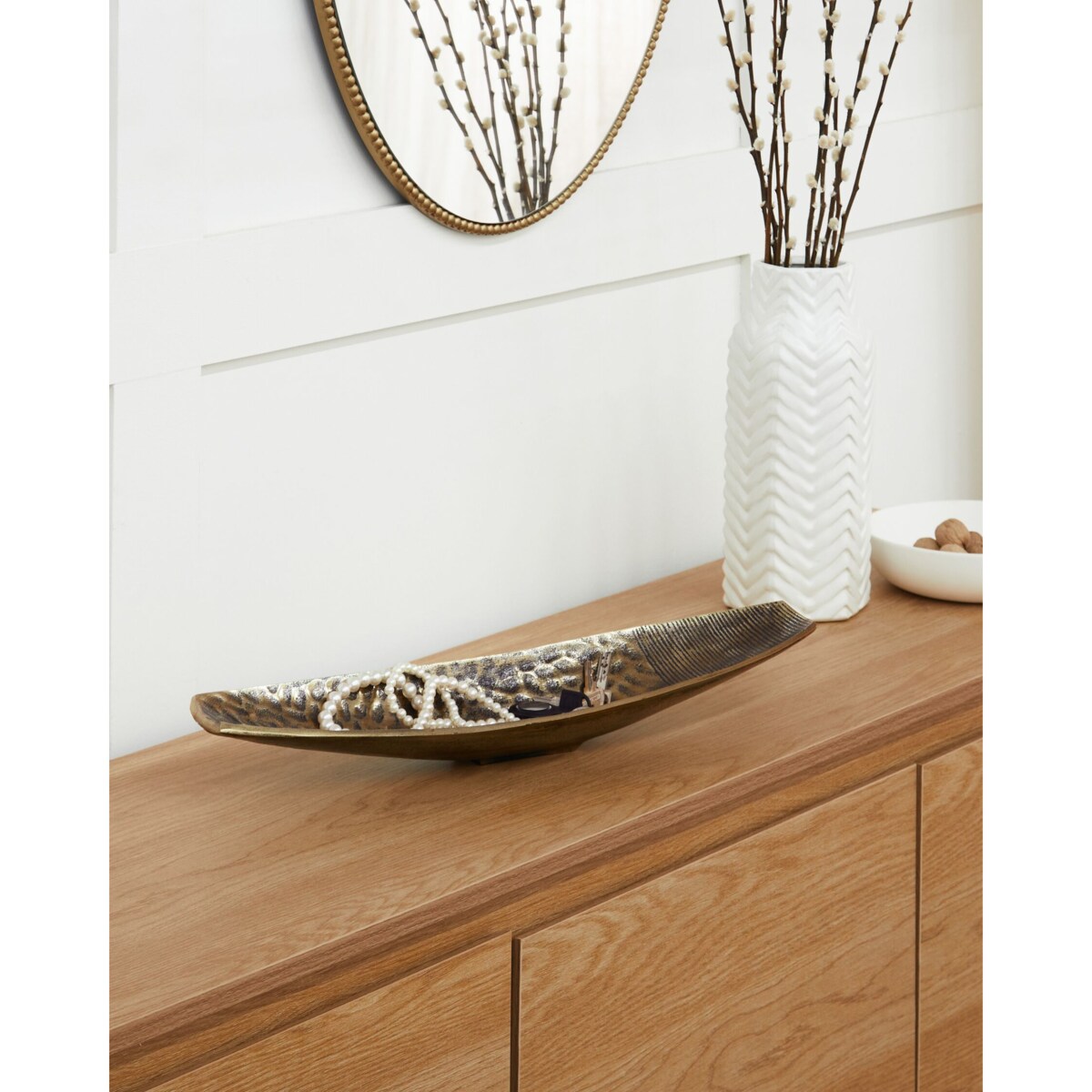 Patera dekoracyjna złota TINOS