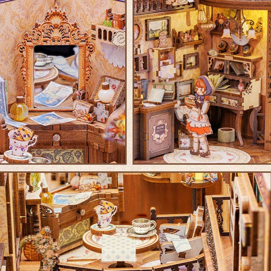 Miniaturowy domek Book Nook - Sklep z antykami - CuteBee