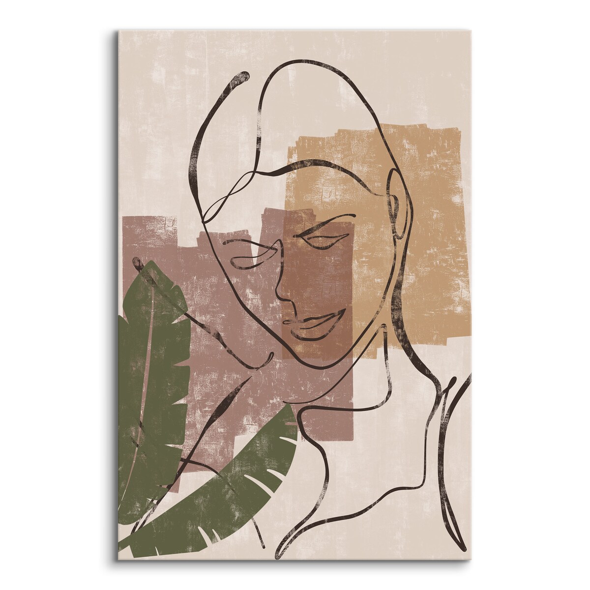 Obraz Kobieta Szkic Boho Natura Twarz 80x120cm