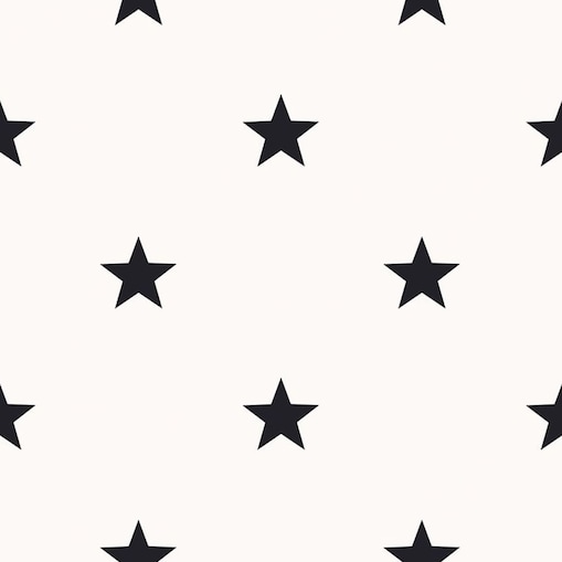 Noordwand Tapeta Friends & Coffee Little Stars, czarno-biała