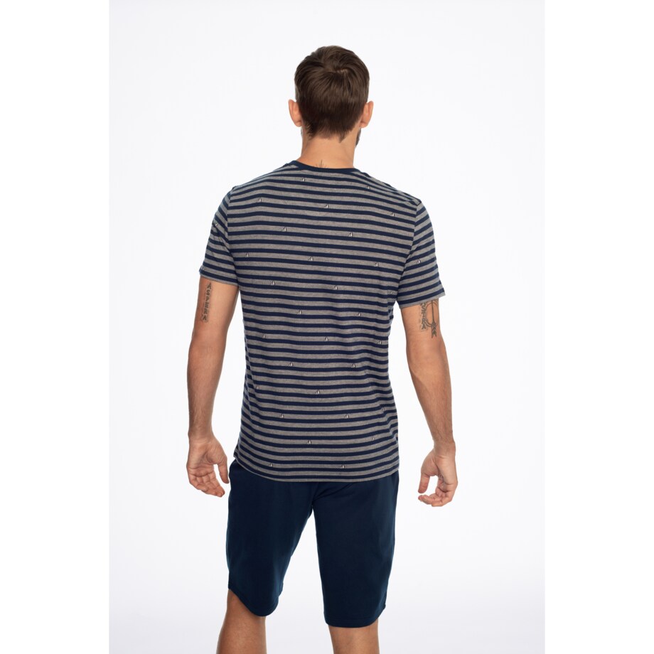 Piżama Exact 41295-59X Granatowa Granatowy, M