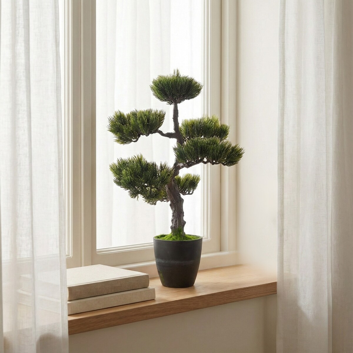 Sztuczne drzewko Bonsai w doniczce, 32 x 32 x 50 cm